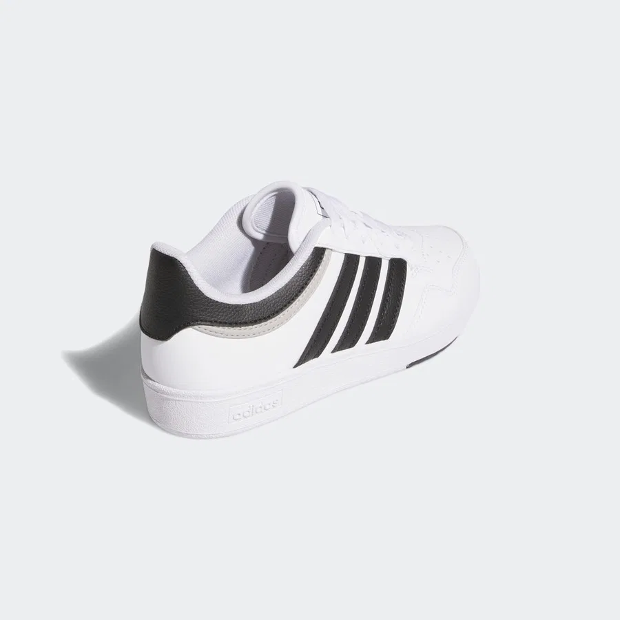 Кроссовки с синтетическим верхом Hoops 4.0 adidas, Бело-черно-серый — фото 4