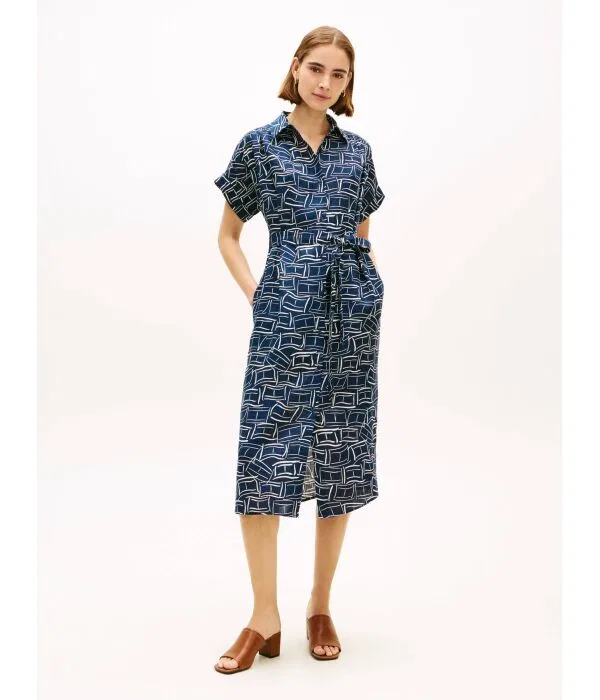 Женское платье из льна Tommy Hilfiger, Blu Marino