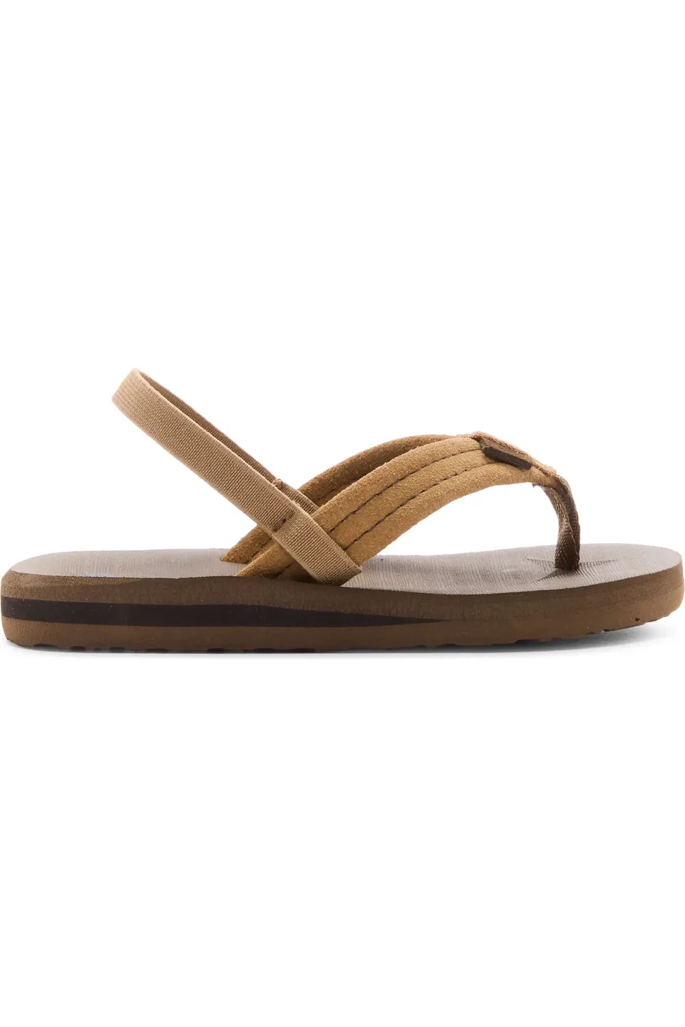 Сандалии детские на плоской подошве Carver Suede Core Slingback Quiksilver, Tan/Tan — фото 2