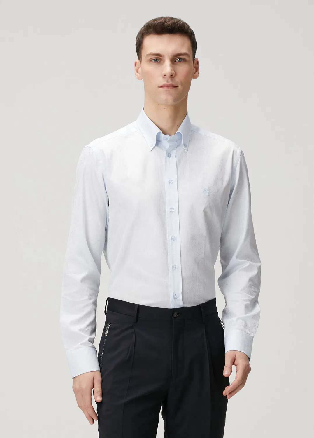 Рубашка этническая Etro, light blue