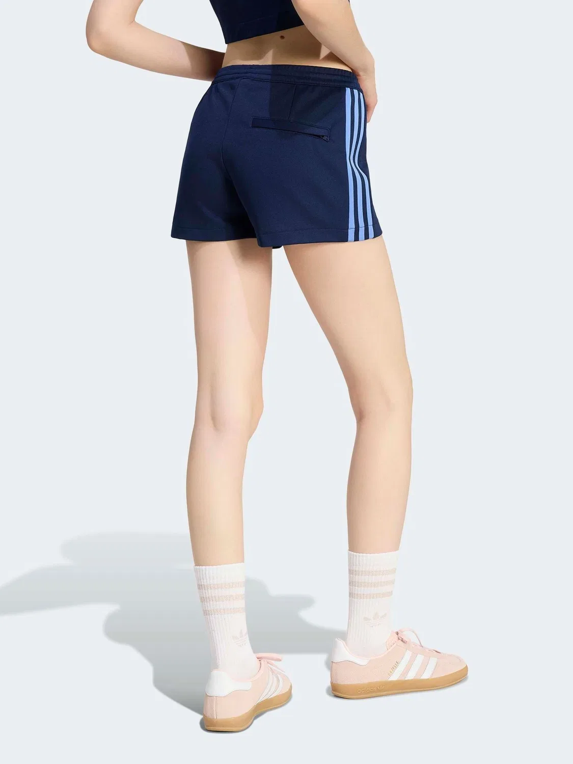 Шорты классические Adicolor Sport, синие, adidas Originals — фото 2