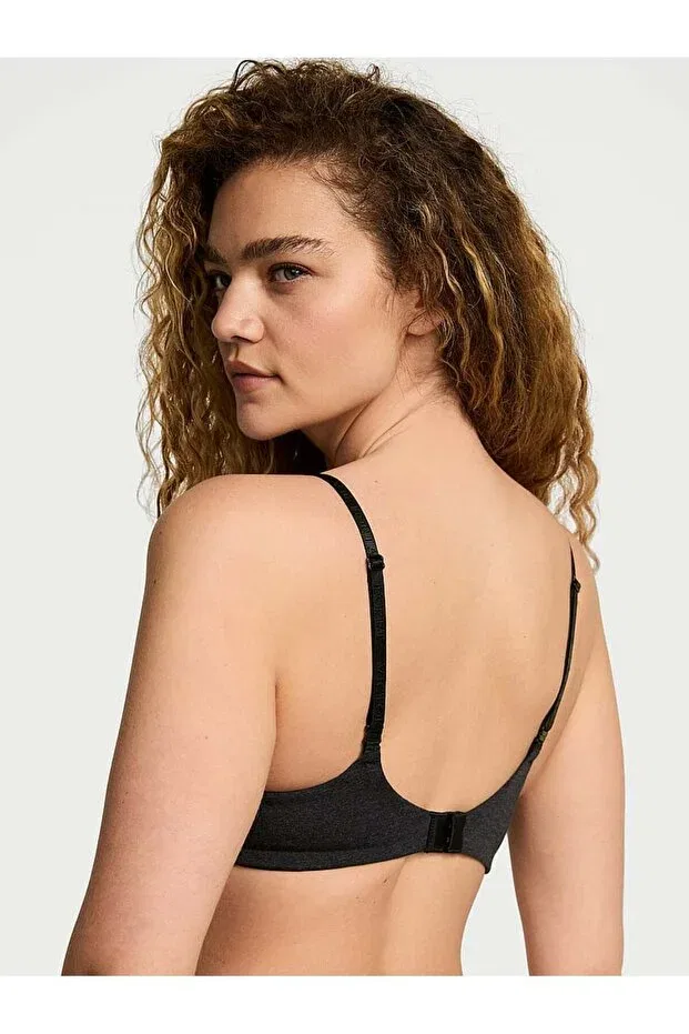 Женский бюстгальтер хлопковый Victoria'S Secret, Grizzled Black — фото 3