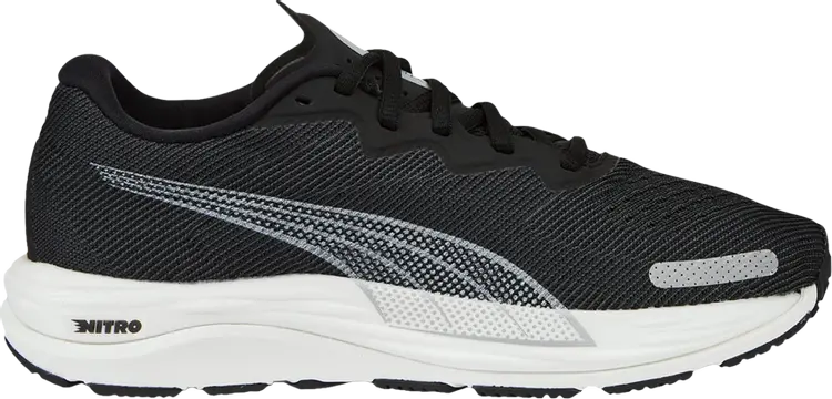 

Кроссовки Puma Wmns Velocity Nitro 2 Wide Black Metallic Silver, черный