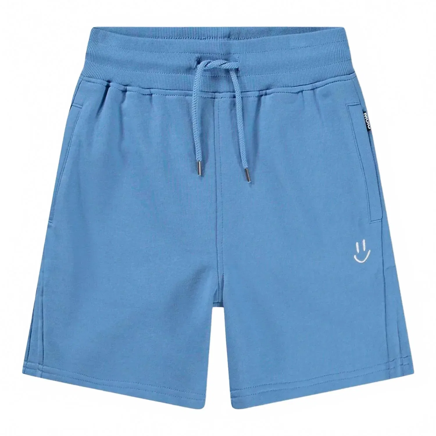 Детские шорты свободного кроя с вышивкой Alw Short Molo, Blue Tide