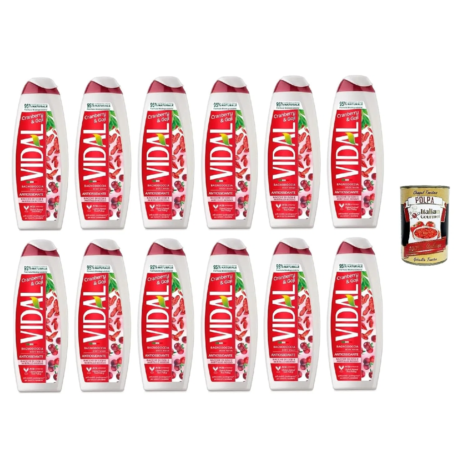 Гель для душа Goji Berry Cranberry, Italian Gourmet E.R., 12x500 мл, 400 г