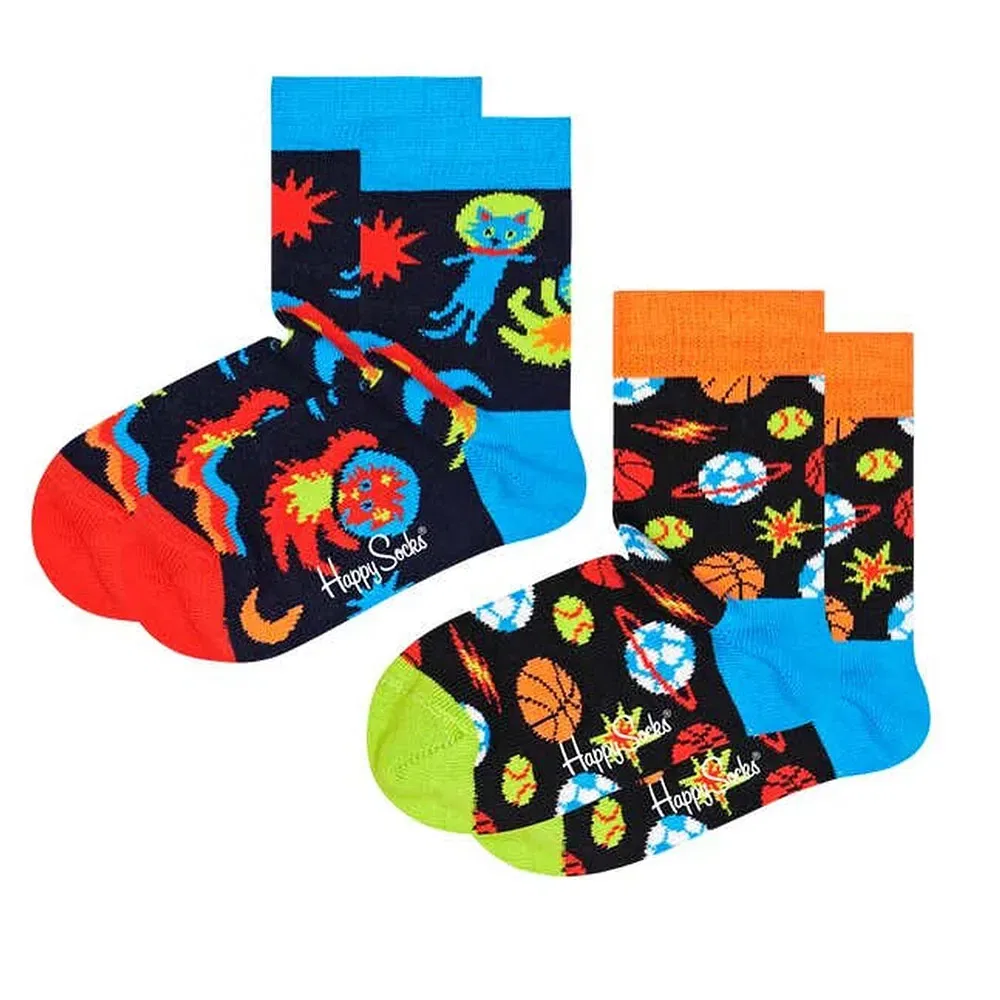 Носки Spacetime 2 пары Happy Socks, черный