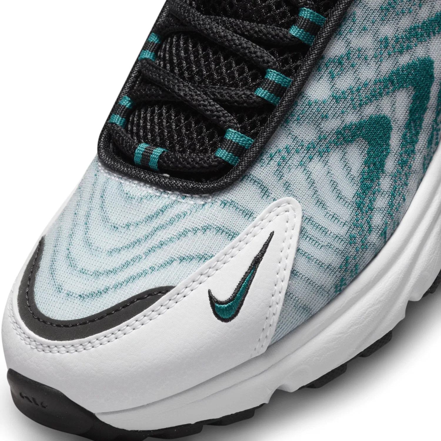Детские кроссовки для мальчиков с амортизацией Air Max Systm NIKE, White Abete Luminoso Nero Bianco — фото 4