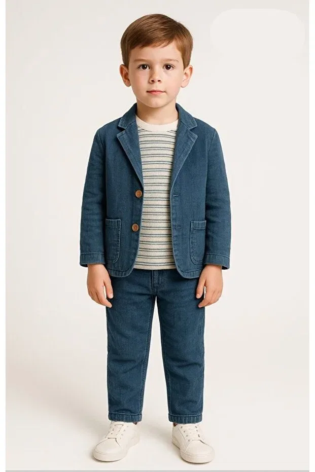 Детский жакет для девочек джинсовый Nanica Kids, Blue
