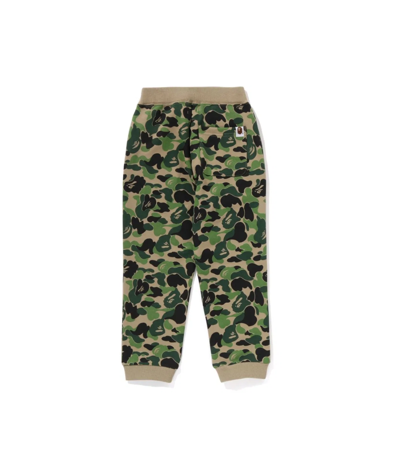 Детские спортивные штаны с камуфляжным принтом, модель ABC CAMO APE & MILO ONE POINT SWEAT PANTS A BATHING APE, Синий — фото 2