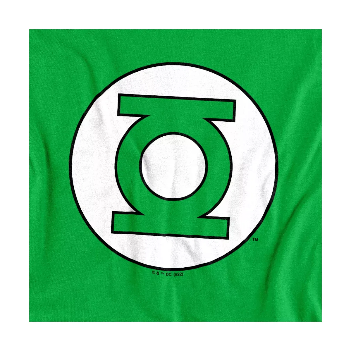 Детское боди с коротким рукавом Green Lantern, Kelly Green — фото 2