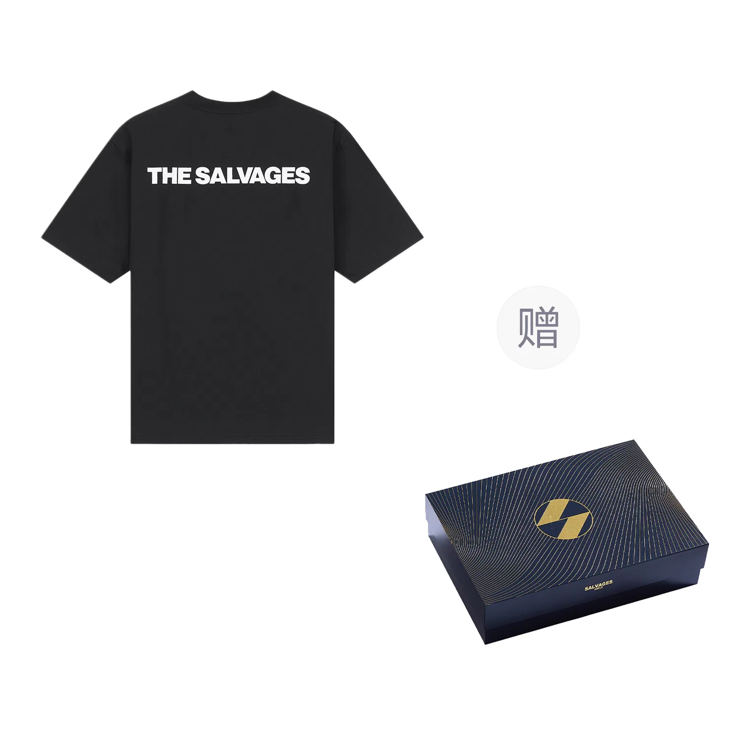 Детская футболка с принтом THE SALVAGES FASHION CLUB, Black (Box Included)