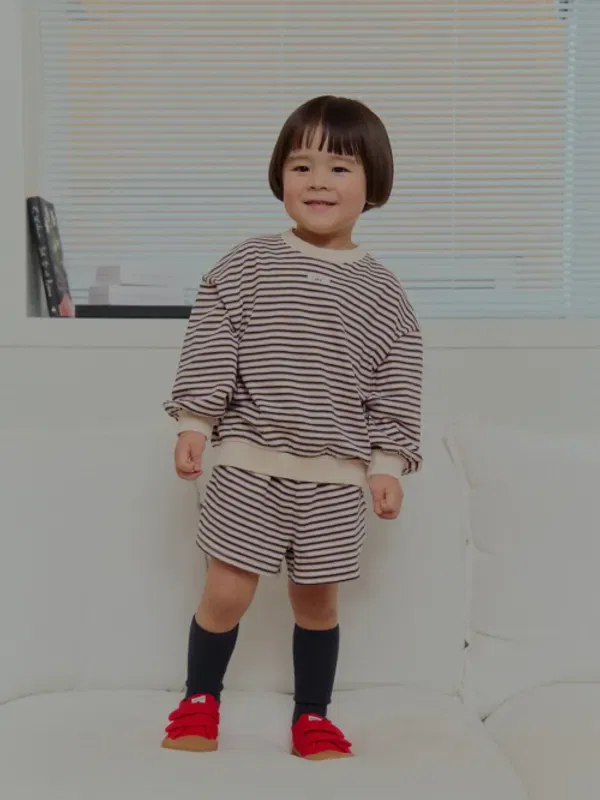 Шорты в полоску, Natural stripe shorts, Аво, Navy