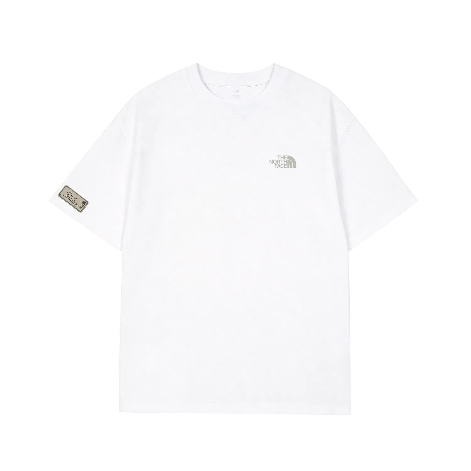 Футболка для девочек с принтом Unisex Crew Neck Moderate, THE NORTH FACE, Белый — фото 3