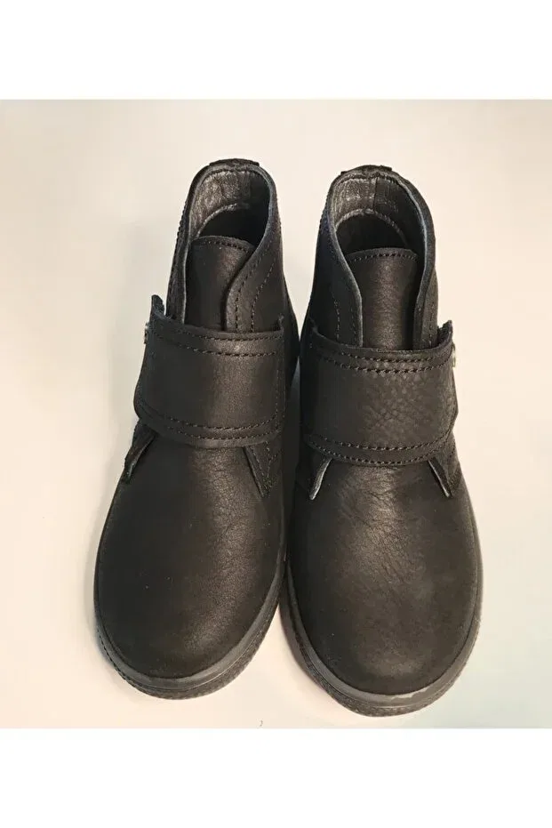 Детские ботинки для девочек без шнуровки Bebbini, Black — фото 2