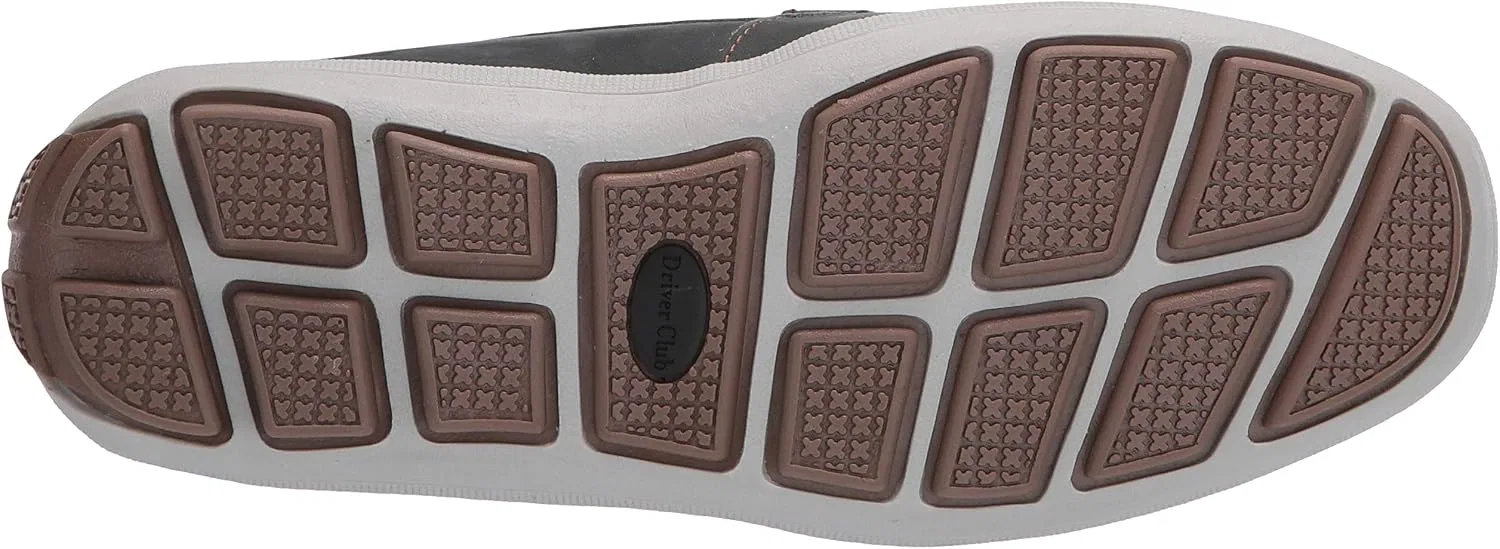 Детские лоферы с кисточкой из натуральной кожи Driver Club USA, Frost Blue Nubuck — фото 4