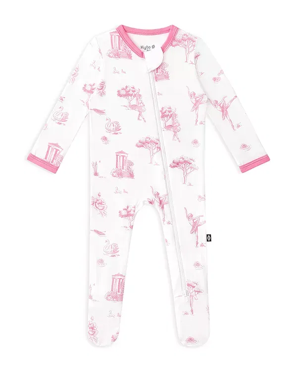 Детский комбинезон на молнии с принтом Unisex Zippered Footie Kyte Baby, Toile Ball