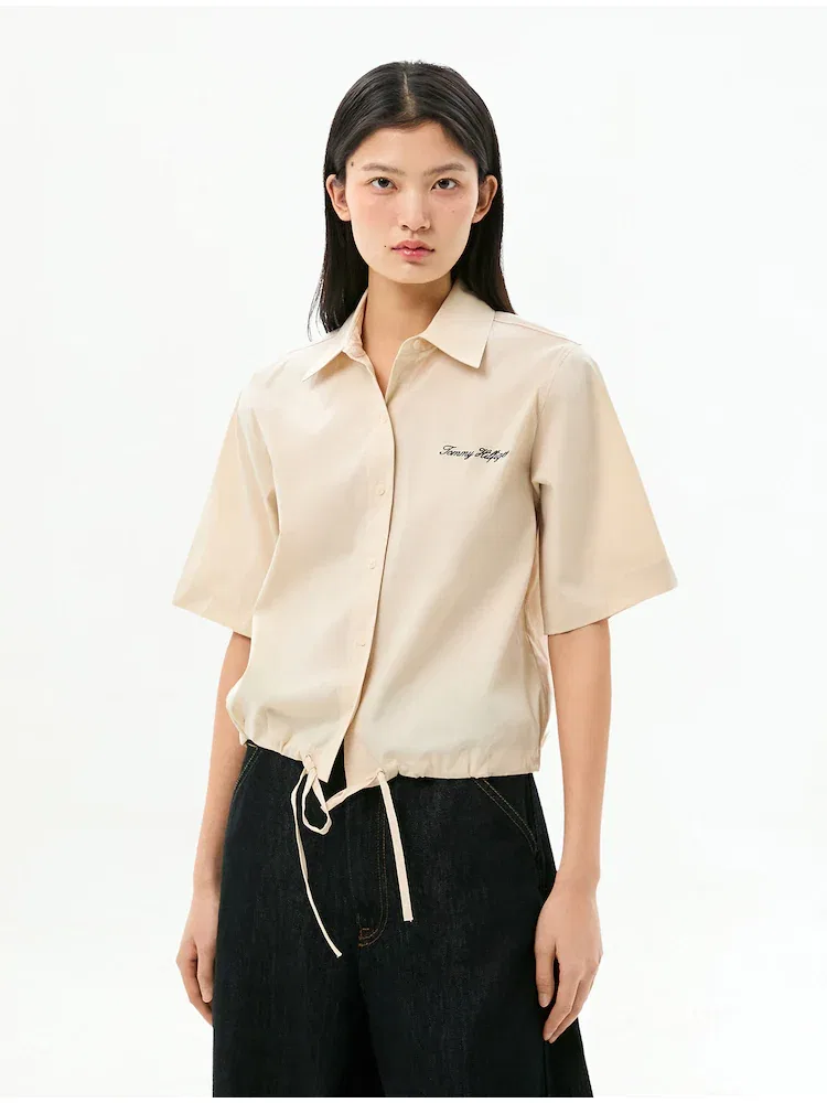Блузон из поплина TOMMY HILFIGER, Beige