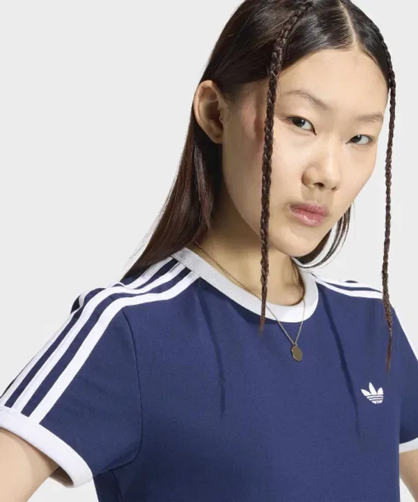 Футболка с 3 полосками Adidas, темно-синий — фото 3