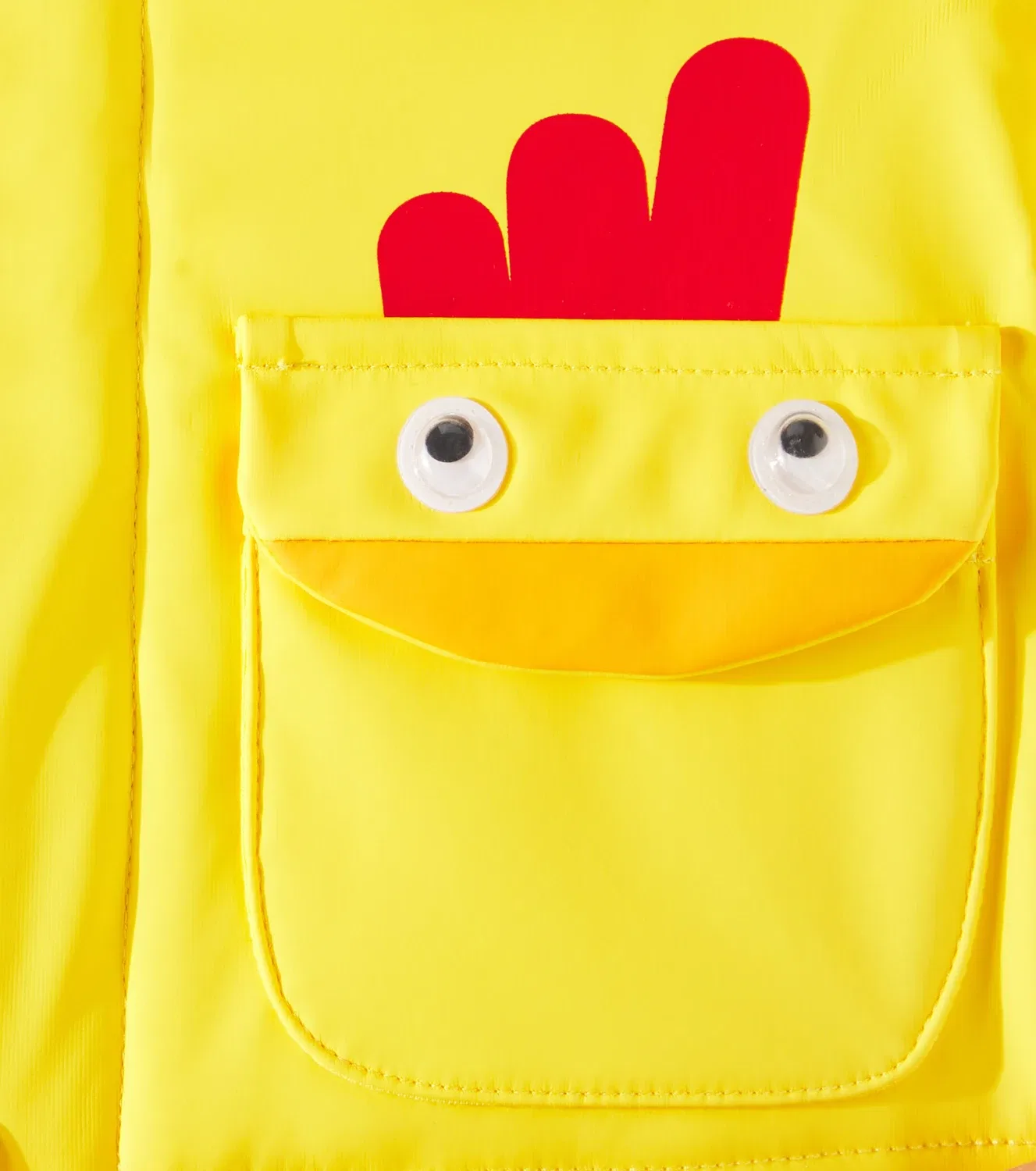 Детский дождевик с принтом Stella Mccartney Kids, желтый — фото 3