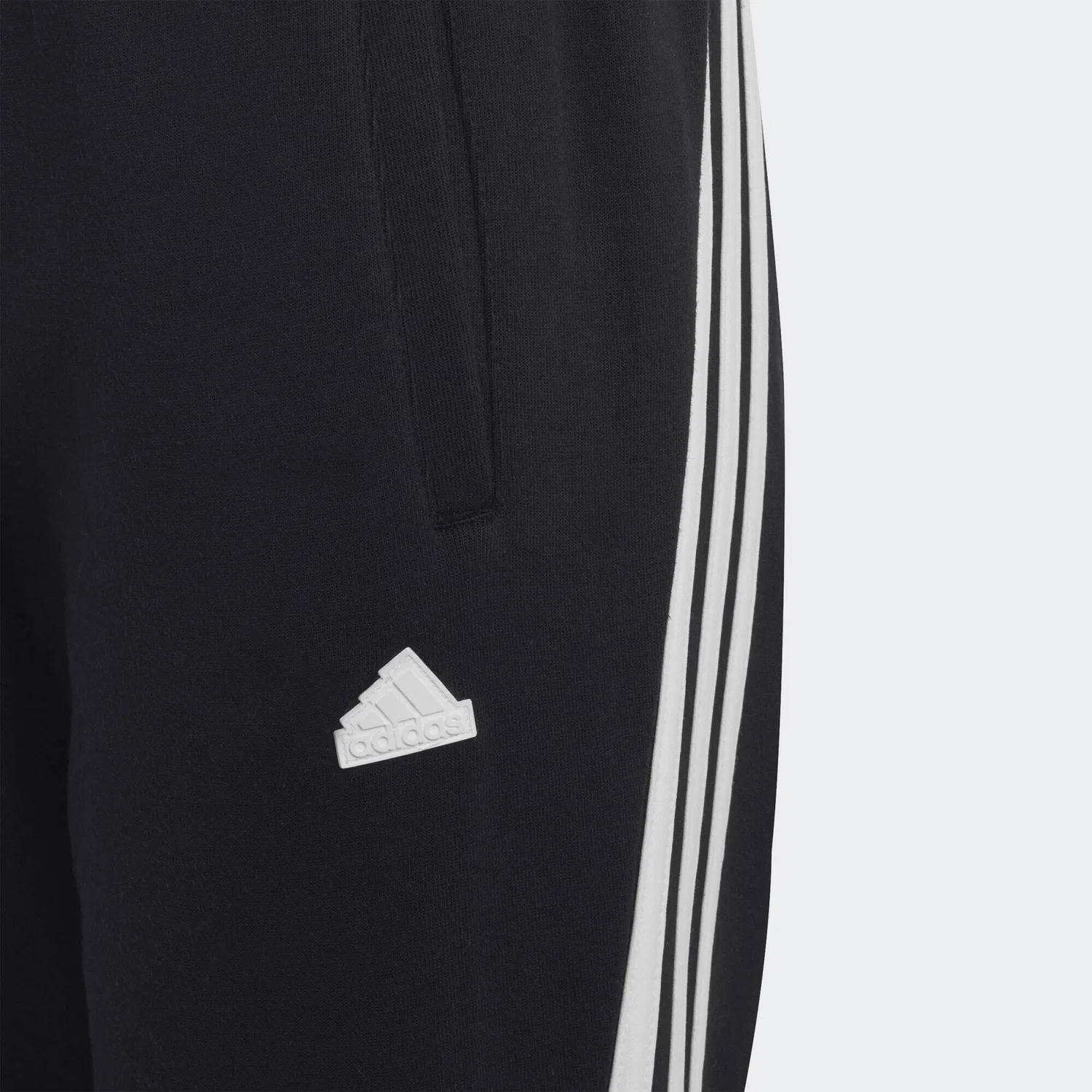 Детские спортивные брюки с принтом Future Icons 3-Streifen Ankle-Length Hose Adidas, Schwarz — фото 4