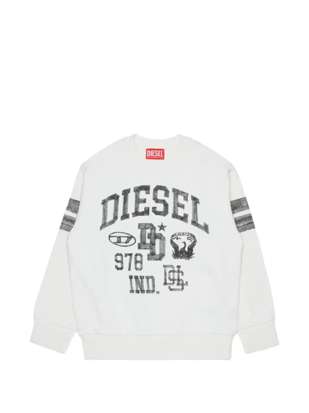 Свитер с логотипом Diesel Kids, белый