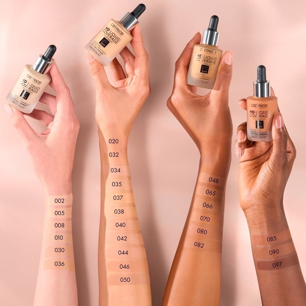 Крем для лица SPF CATRICE Жидкая тональная основа HD, atspalvis 030 sand beige — фото 4