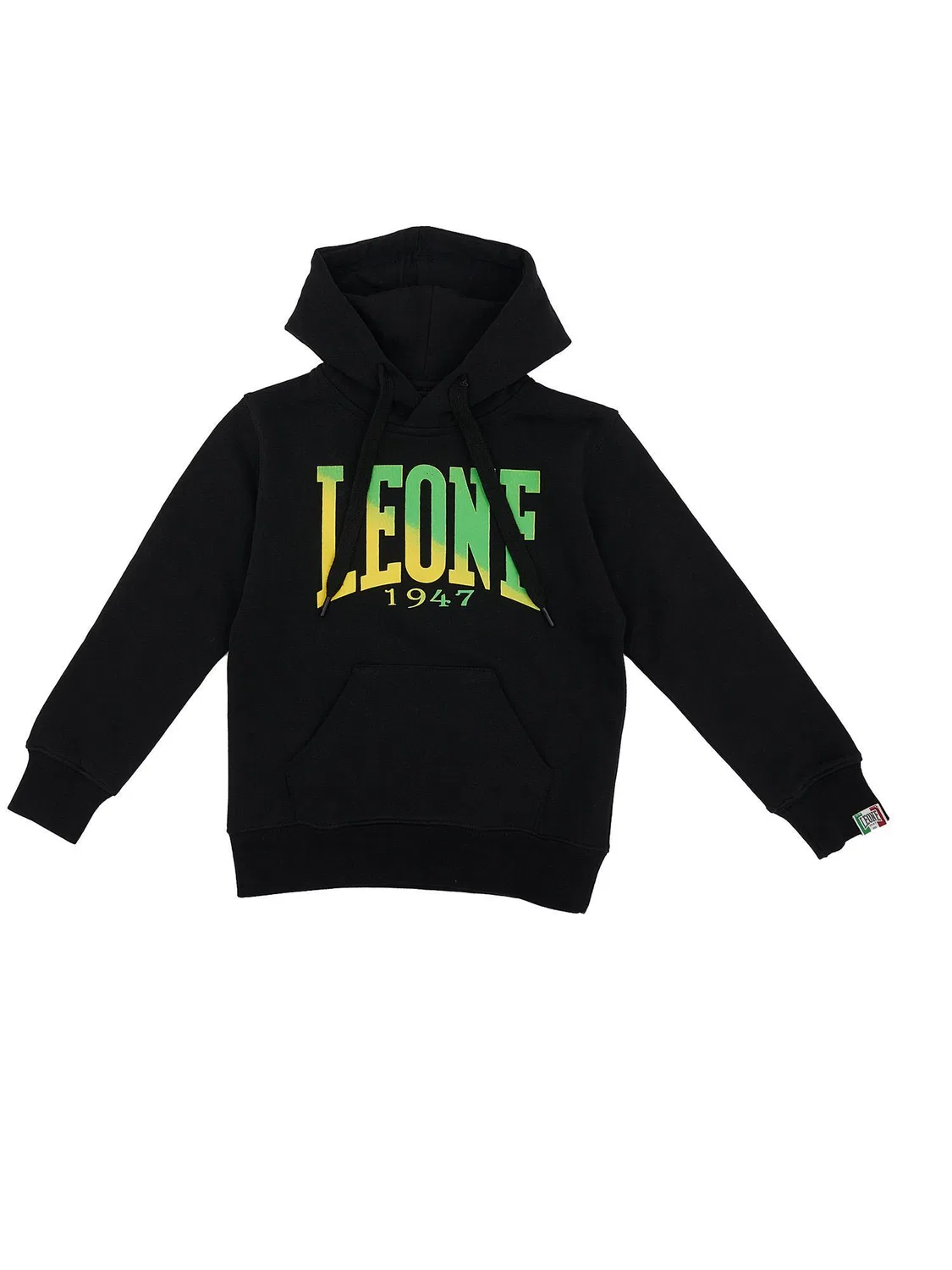 Детское худи с логотипом Leone 1947 Apparel, Черный