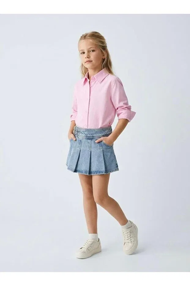 Детский комплект из льна и денима La'Ciel Elefantejr, Pink — фото 2