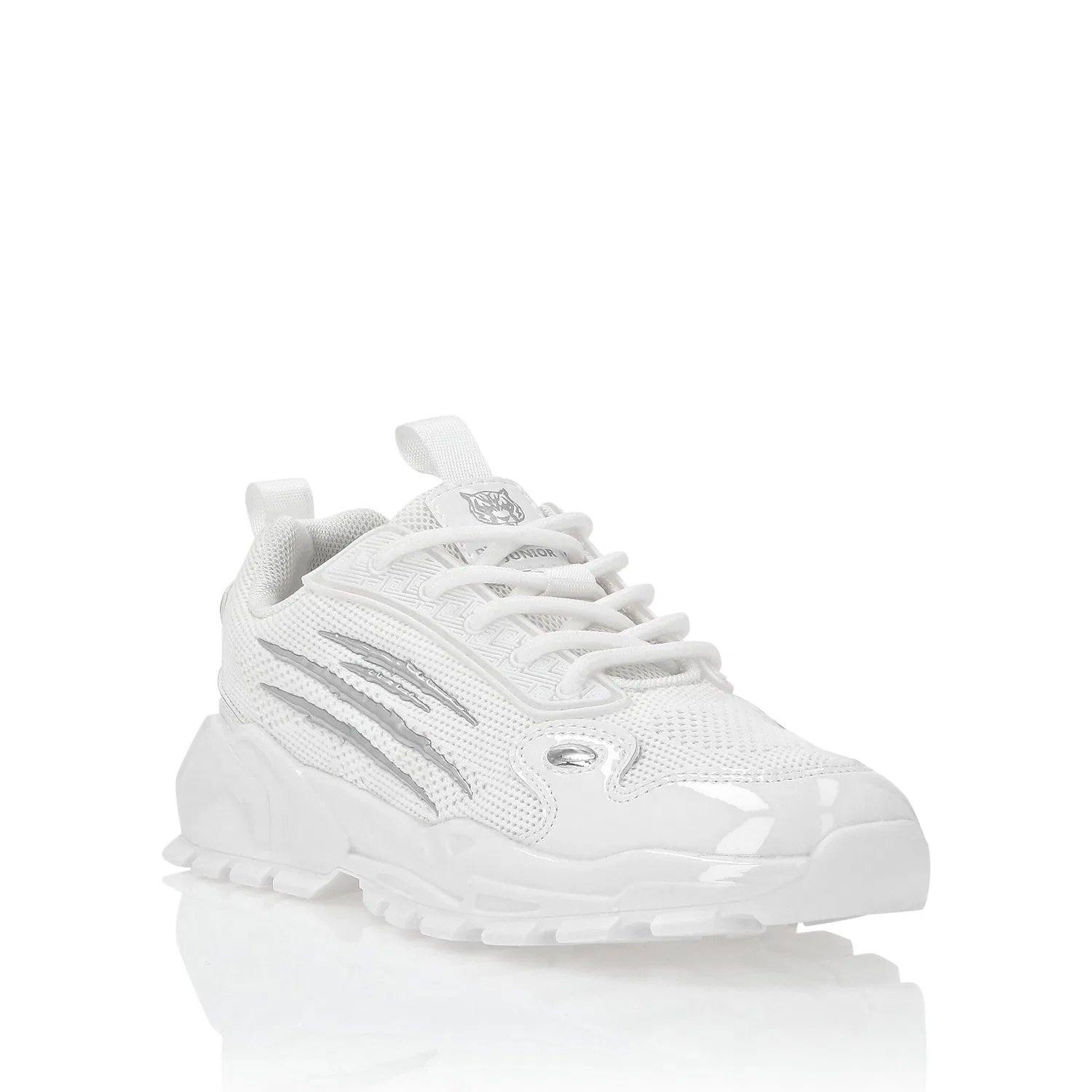 Детские белые кроссовки с пузырчатой подошвой Bubble Sole PLEIN SPORT, White — фото 3