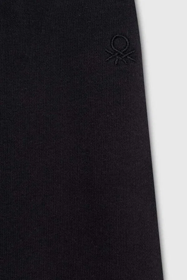 Детские спортивные штаны для девочек с принтом bnt-g23333 United Colors Of Benetton, Black — фото 4