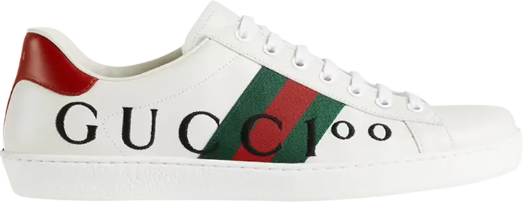 

Кроссовки Gucci Ace Gucci 100 Print, белый