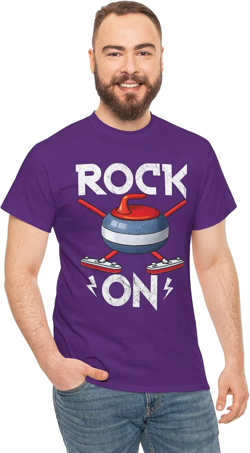 Футболка с ретро-принтом Rock On Gildan 5000, Purple — фото 2