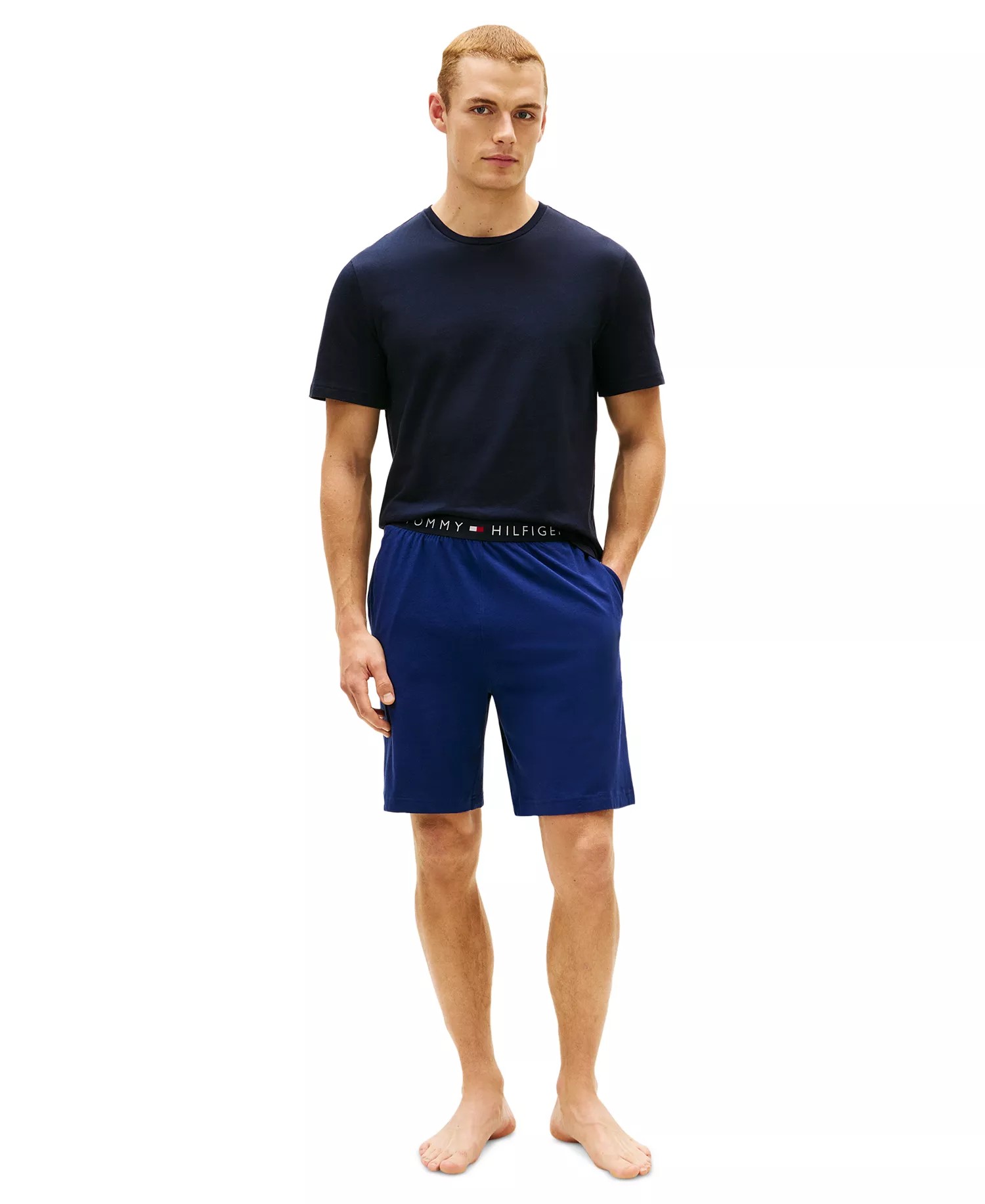 Комплект футболок Tommy Hilfiger Cotton Short-Sleeve Crewneck, 3 предмета, темно-синий/красный/синий — фото 2