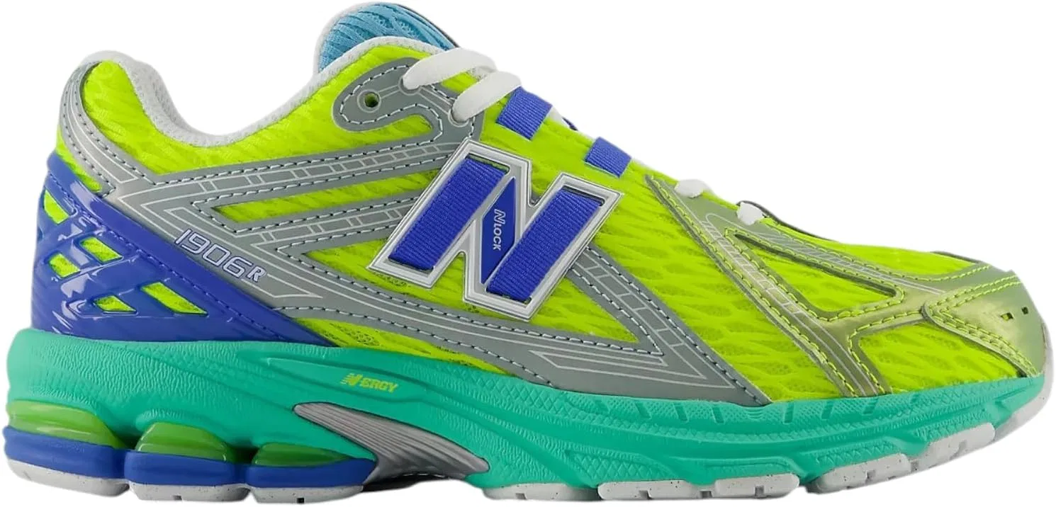 Детские кроссовки для девочек с принтом New Balance 1906 LACE Running Big Kids Casual Shoes (G19064IK) New Balance, Alkaline Green