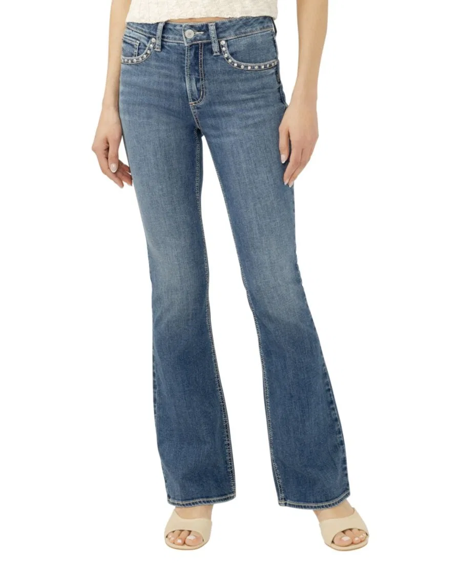 Джинсы клеш с высокой посадкой Avery Silver Jeans Co., Crossroads