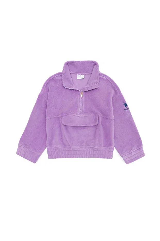 Детские свитшот для девочек с длинным рукавом U.S. Polo Assn., Lilac