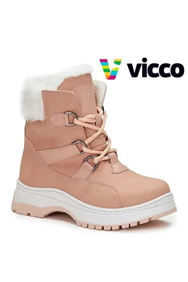 Детские ботинки для девочек непромокаемые Vicco, Powder
