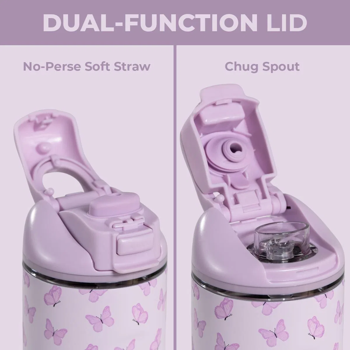 Детская бутылка для воды 0,41 л с трубочкой и поильником Ease2o HydroJug, Flutter — фото 3