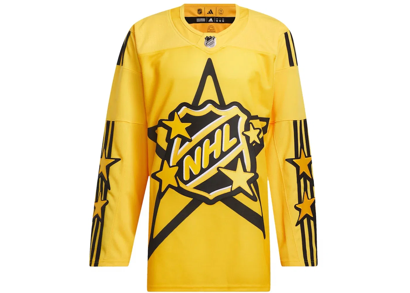 Мужская джерси с принтом Adidas x Drew House NHL 2024 All-Star Game Authentic Jersey Adidas, Yellow