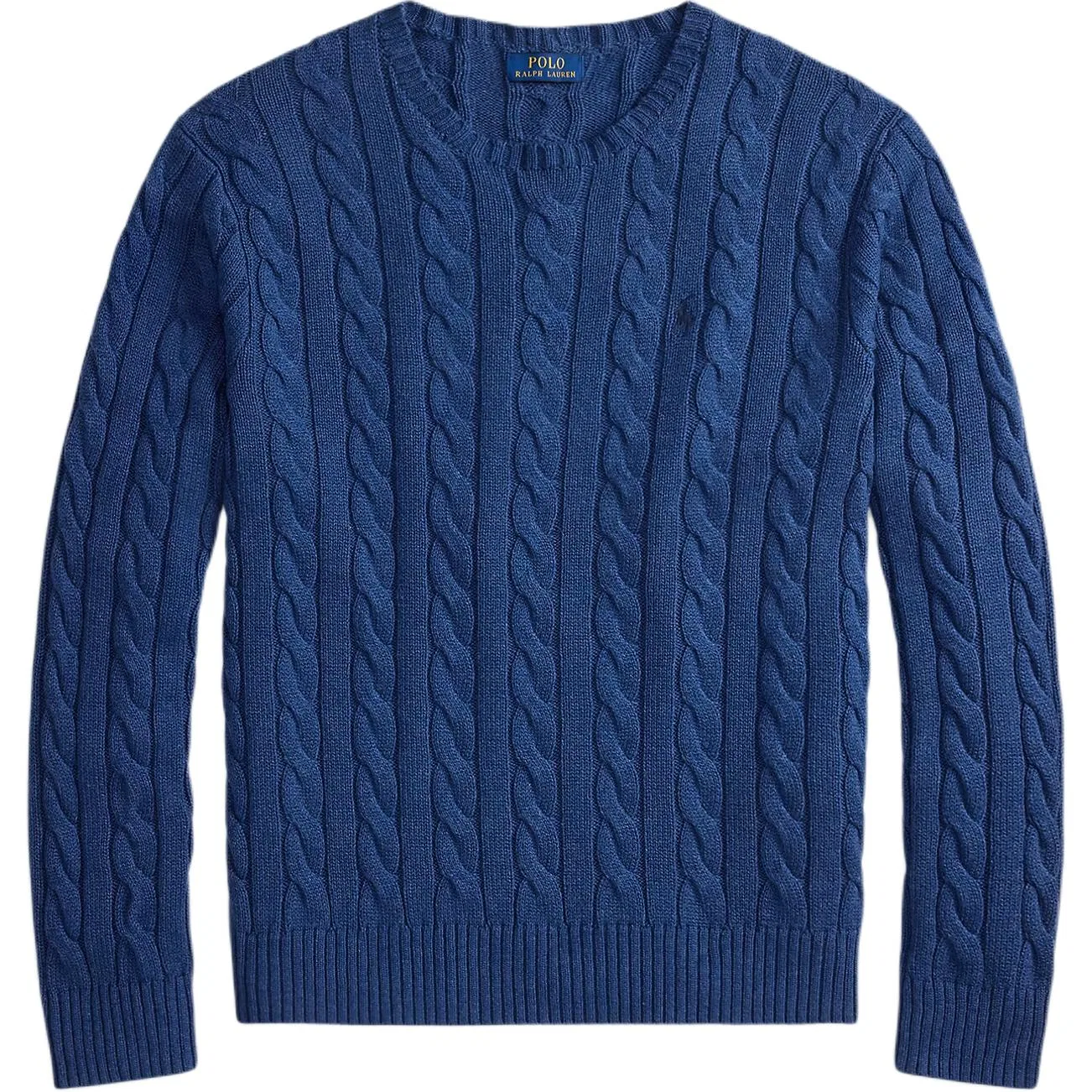 Свитер с косами длинным рукавом Polo Ralph Lauren, Marine Blue