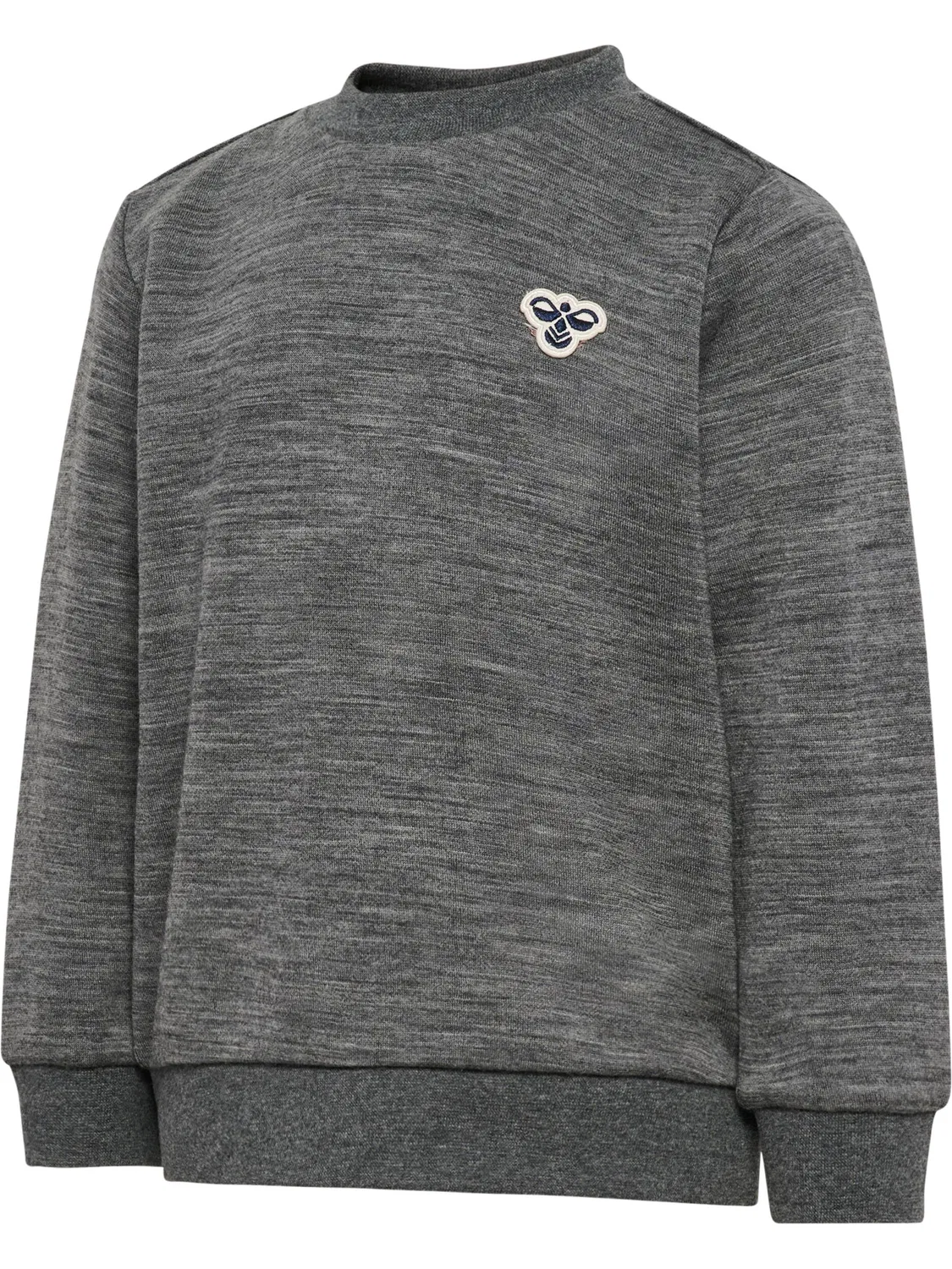 Детский свитшот с принтом Hmlmini Wool Sweatshirt Bee Hummel, Asphaltgrau — фото 4