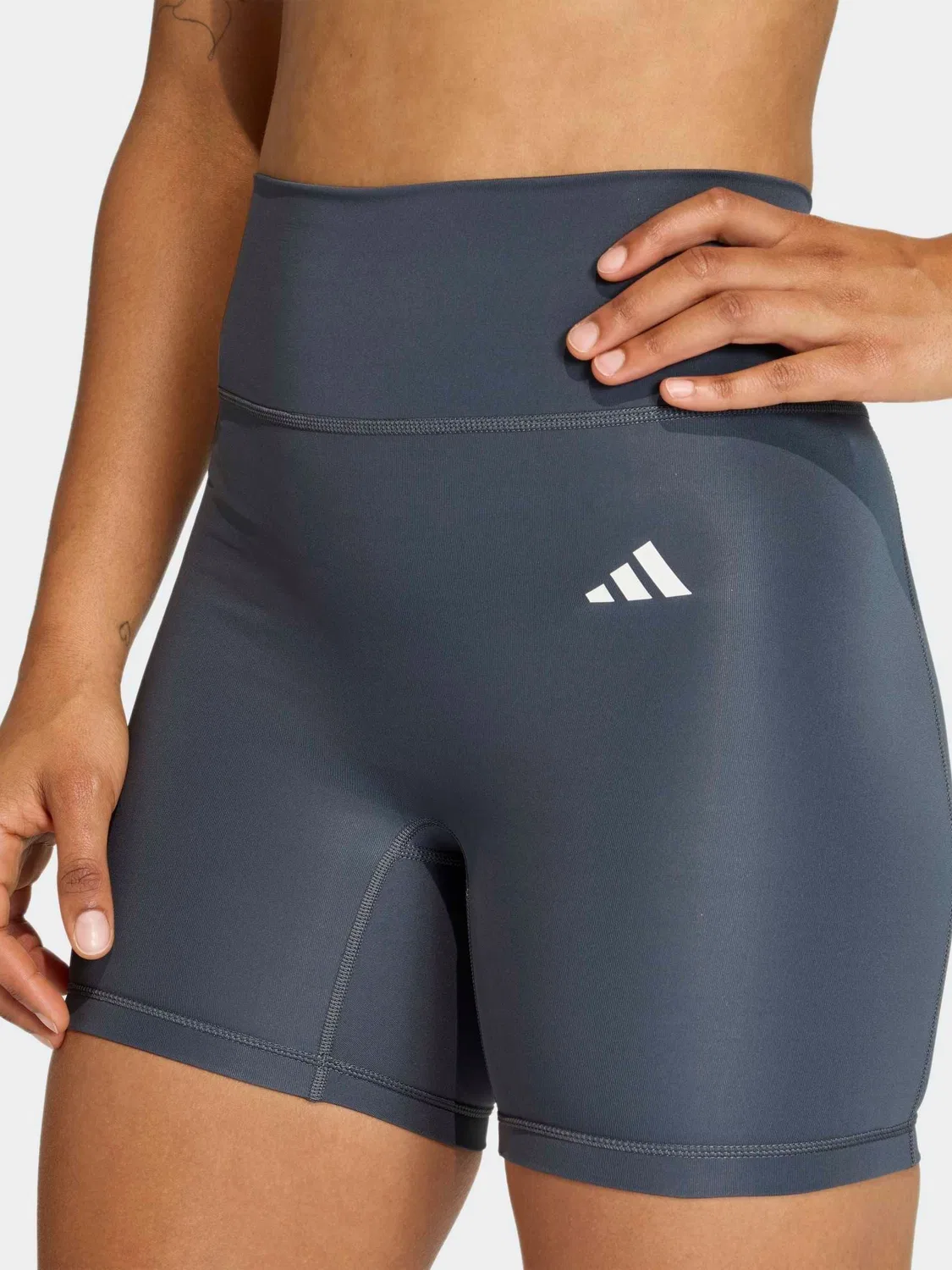 Леггинсы Optime Essentials Workout adidas, серый — фото 3