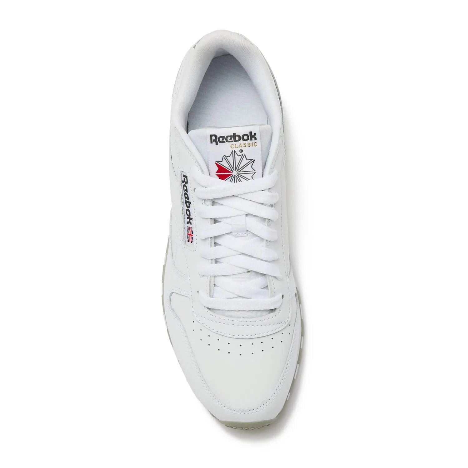 Детские кроссовки для мальчиков с закрытым носком Classic Leather Reebok, Ftwr White Pure Grey 3 Pure Grey 7 — фото 4