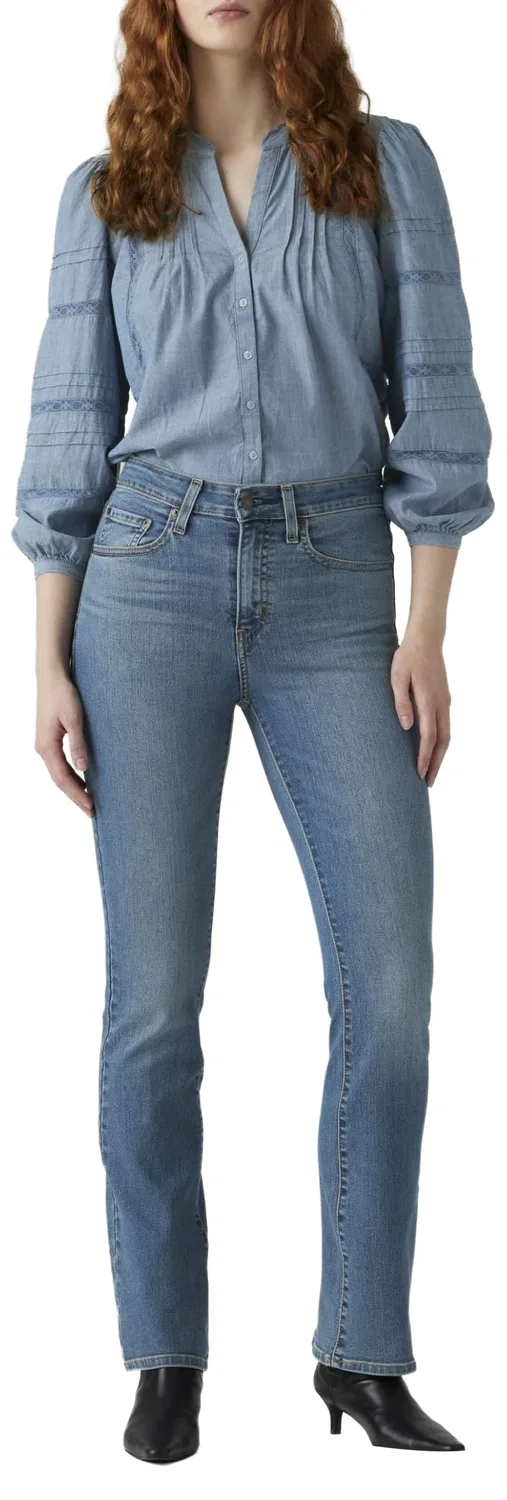 Женские джинсы с высокой посадкой и клешем от колена Levi's, Hint of Tint