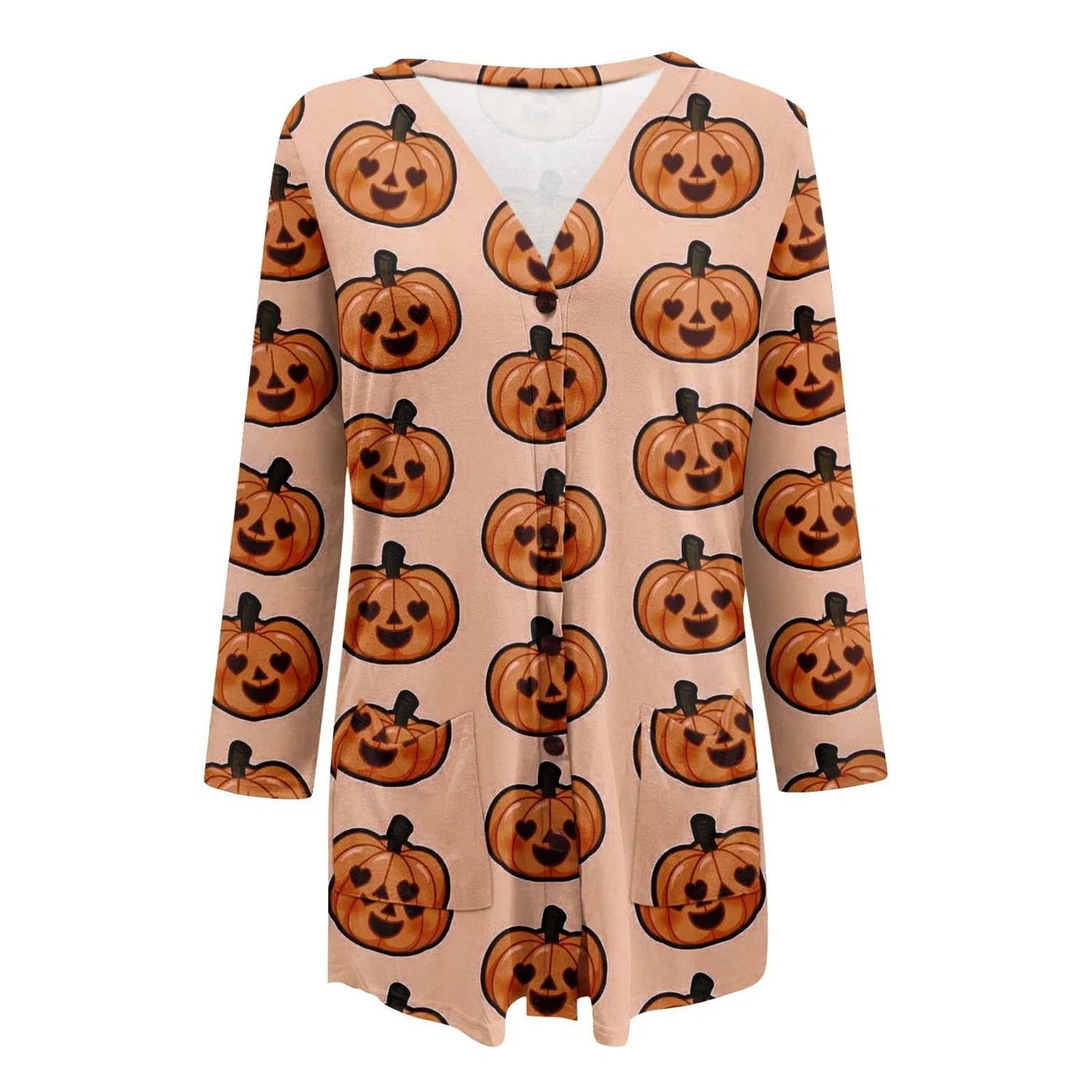 Женский легкий кардиган с принтом Costume di Halloween, 1 Giallo Chiaro — фото 4