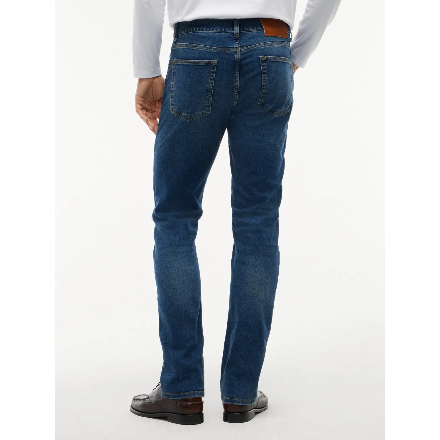 Мужские джинсы slim-fit с декоративной отделкой Tommy Hilfiger, Mid Blue — фото 2