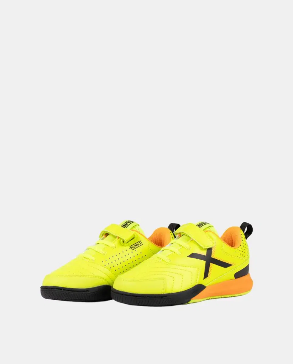 Детские кроссовки для футзала с эластичными шнурками RONDITO KID ELASTIC LACES 15 Munich, Amarillo Claro — фото 2