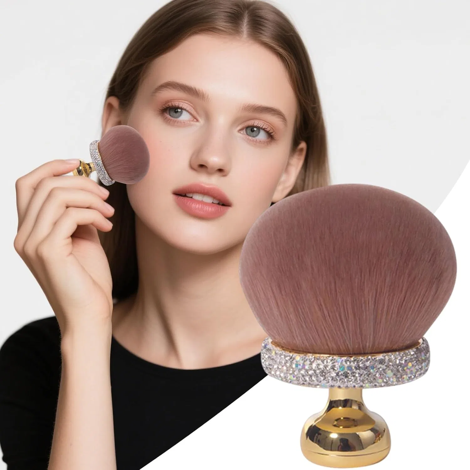 Кисть для макияжа Mushroom Blending Brush, белая — фото 3