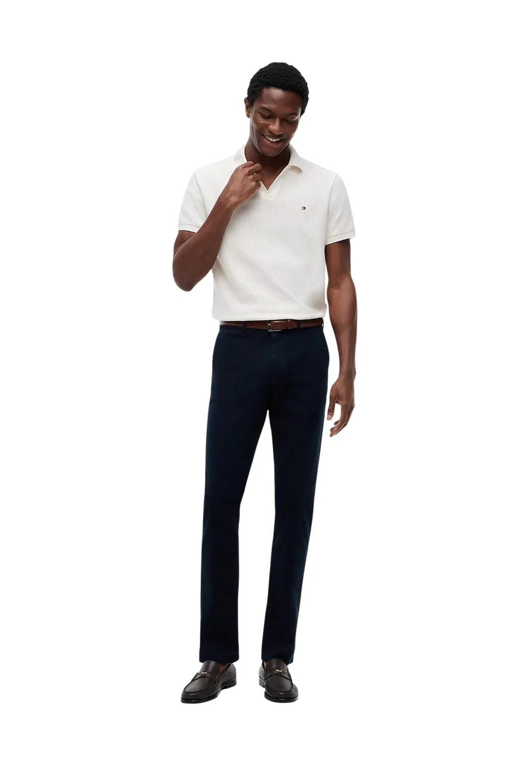 Мужские брюки хлопковые Denton Open Structure Tommy Hilfiger, Blue — фото 2