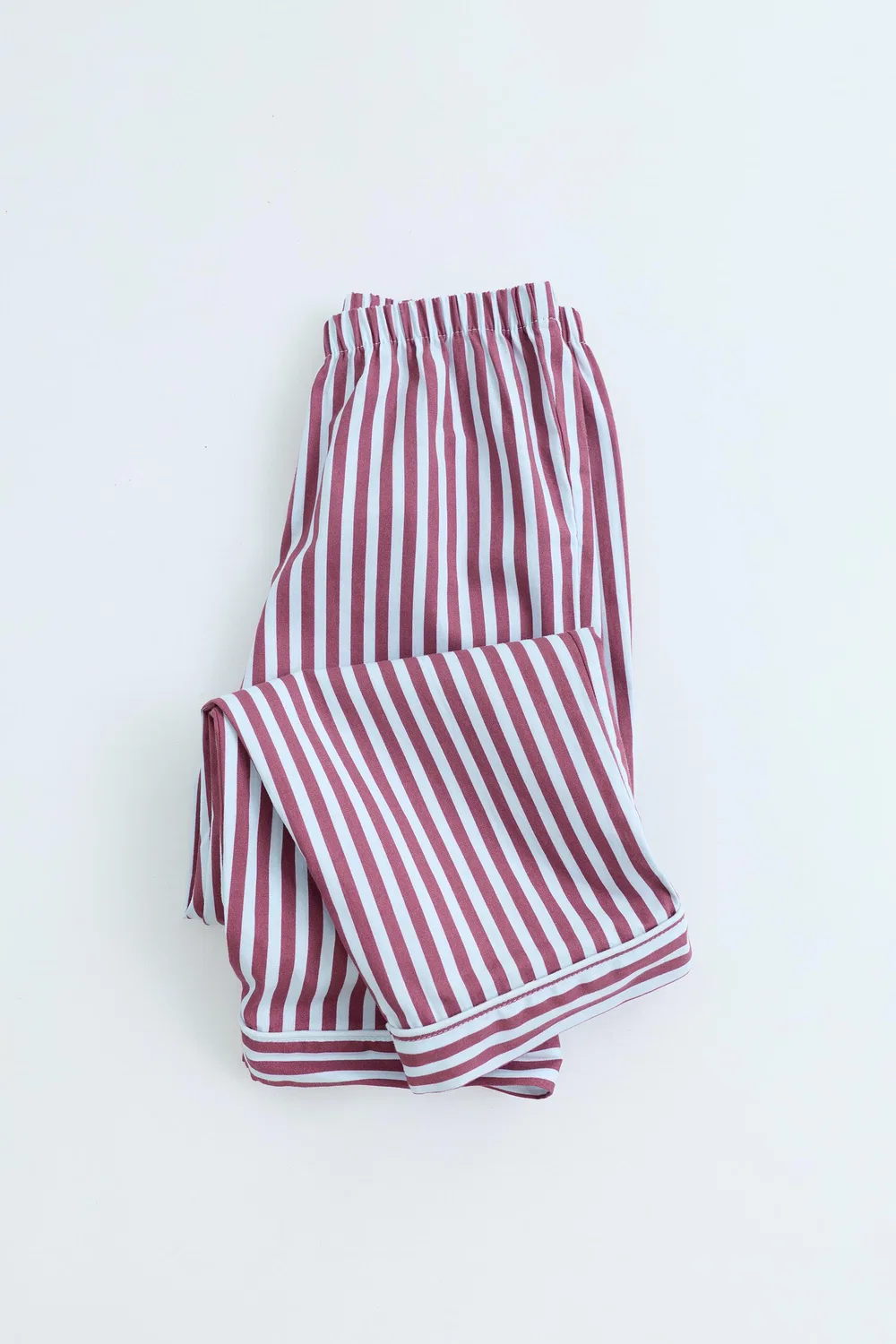 Полосатая пижама ZARA TIMELESS, Burgundy — фото 2